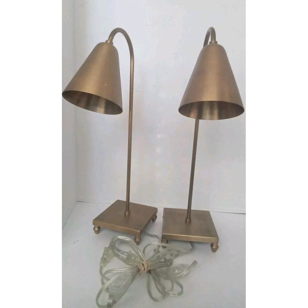 Modern‎ Gold Desk Lamps Set of 2, Bedside Table Lamps, Home Decor Lighting